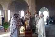 Στο υπό ανέγερσιν νέο Καθολικό η Θεία Λειτουργία στην Ιερά Μονή Συκής