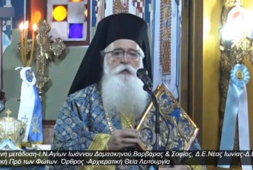 Κήρυγμα Σεβ. Μητροπολίτου Δημητριάδος & Αλμυρού Ιγνατίου Κυριακή 03/01/2021 (video)