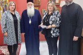 Η Αντιπεριφερειάρχης Τουρισμού και η Πρόεδρος του Περιφερειακού Συμβουλίου Θεσσαλίας και Πρόεδρος της ΕΚΠΟΛ στον Μητροπολίτη Δημητριάδος