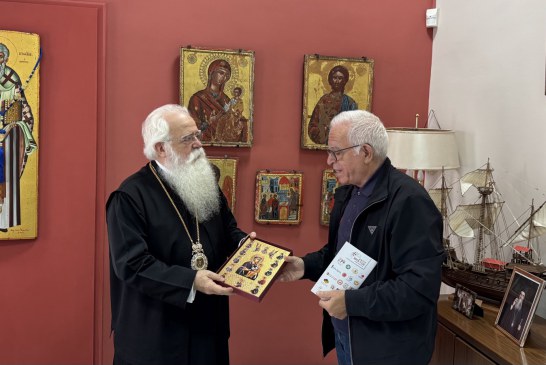 Συνάντηση του Μητροπολίτου Δημητριάδος με τον νέο Δ/κτή του Νοσοκομείου Βόλου