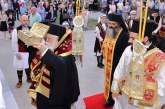 Με λαμπρότητα η υποδοχή του Αγίου Γεωργίου στην Ανάληψη Βόλου