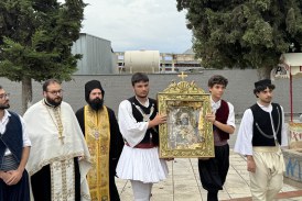 Υποδοχή της Παναγίας «Ρόδον το Αμάραντον» στη Νέα Ιωνία Βόλου