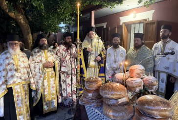 Στην Iερά Mονή Αγίου Παντελεήμονος Αγιάς ο Λαρίσης Ιερώνυμος