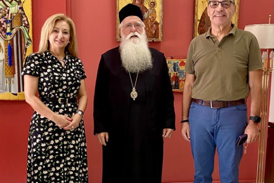 Εθιμοτυπική επίσκεψη Διευθυντή Πρωτοβάθμιας Εκπαίδευσης στον Σεβασμιώτατο