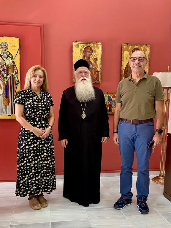 Εθιμοτυπική επίσκεψη Διευθυντή Πρωτοβάθμιας Εκπαίδευσης στον Σεβασμιώτατο